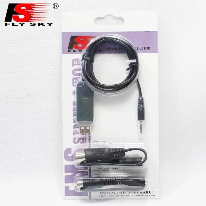 Flysky FS-SM100 RC simulateur de vol USB avec jeu de câbles FMS