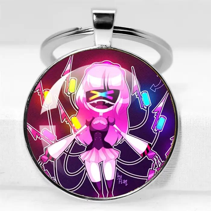 Porte-Clés avec Pendentif en Verre, Accessoires de Bijoux, Cadeau Robot Tueur, Dessin Animé Kawaii, Clés de Drones de Meurtres, Cyn, Chien N, MERCEDES I