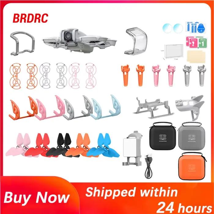 BRDRC pour DJI NEO accessoires Collection cardan pare-chocs protecteur capuchon d'objectif Film trempé hélice de train d'atterrissage pour Drone DJI Neo