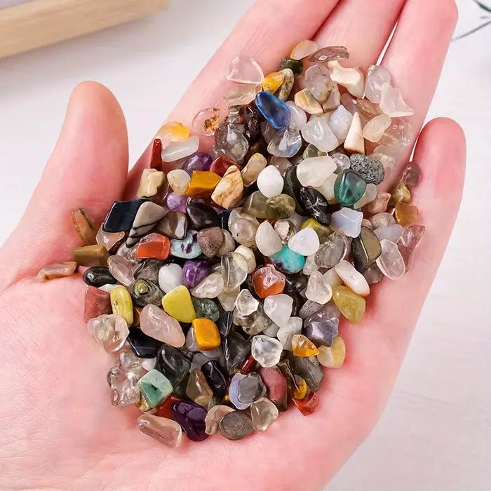 Gravier aux couleurs vives - naturellement poli, adapté aux pots de fleurs, aquariums, etc. | Idéal pour les amphibiens et les reptiles