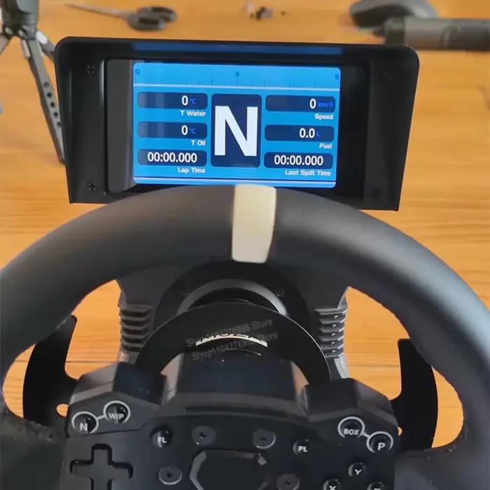 Jeu de simulation de course avec support de téléphone réglable pour plusieurs modèles, compatible avec les bases MOZA R3 R5 R9 R12