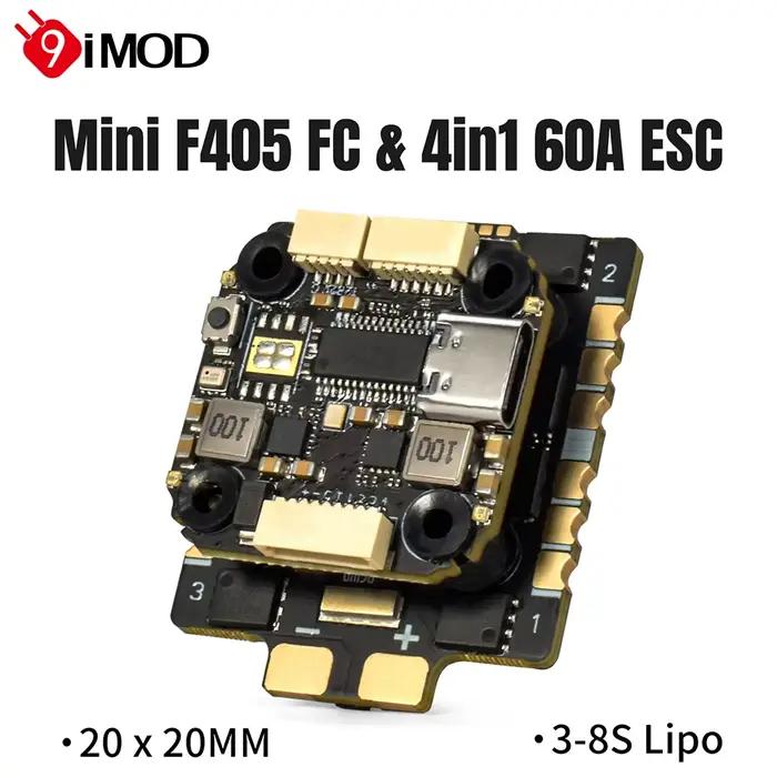 Module de contrôle de vol 9IMOD MINI F405 pour drones de course avec gyroscope ICM42688 et connectivité DJl Air pour performances de pointe occasions spéciales