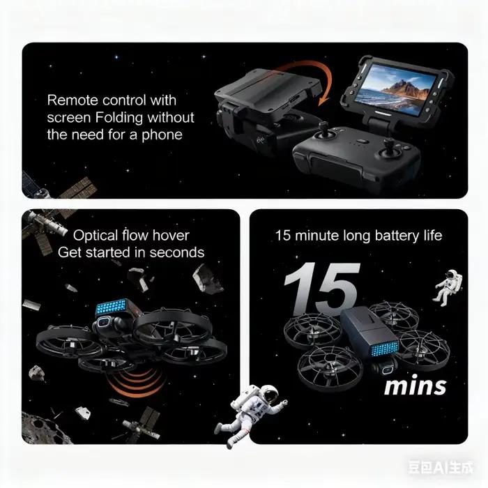 Drone Lenovo M8 8K Aérien HD Double Caméra Évitement Intelligent des Obstacles Moteur Sans Balais 5G WIFI GPS Contrôle par Écran Drone RC pour Occasions Spéciales Capturer des Images Professionnelles