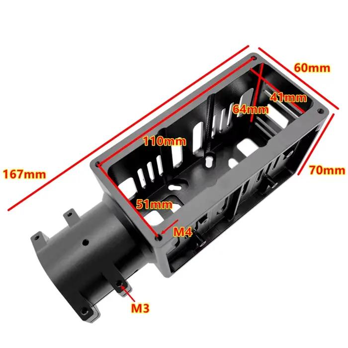 XAERO D40 40mm X8 Support de fixation en aluminium pour ESC double moteur pour drone lourd à tube en carbone