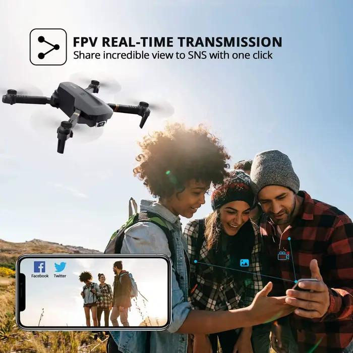 Drone 4DRC V4 RC avec caméra professionnelle grand angle HD