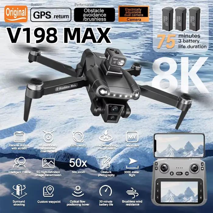 Drone RC GPS Lenovo 4K 8K Professionnel pour photographie aérienne HD
