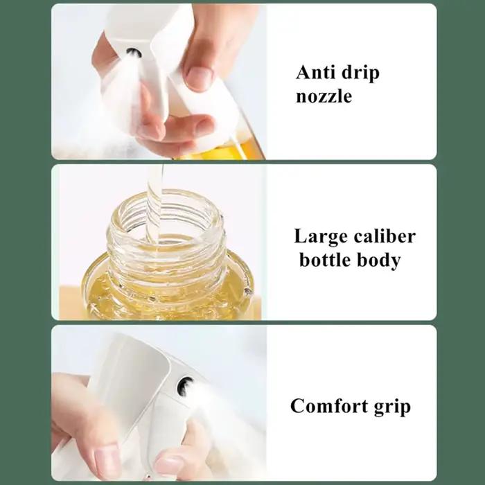 Bouteille de pulvérisation d'huile de 200ml, distributeur de cuisine pour barbecue, cuisson de Camping, vinaigre vide, Sauce soja, pulvérisateur, conteneurs d'assaisonnement