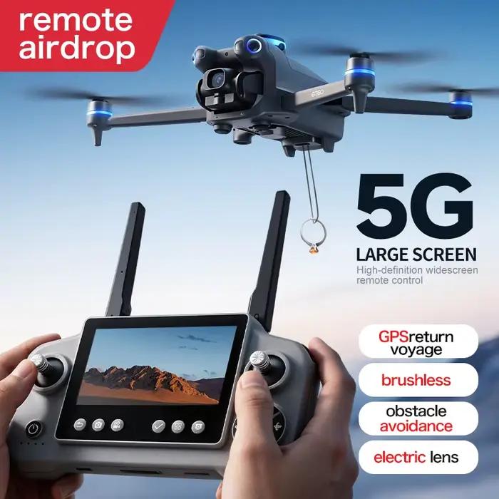 NOUVEAU Mini Drone GT60 avec Double Caméra 8K, Évitement d'Obstacles, GPS Fixe, Télécommande, Quadricoptère Jouet 20000M 2026