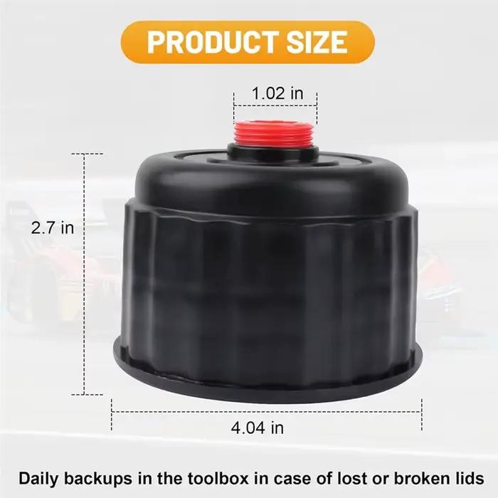 Kit de 4 bouchons de bidon de carburant de course avec tuyau de remplissage pour bidon de 5 gallons