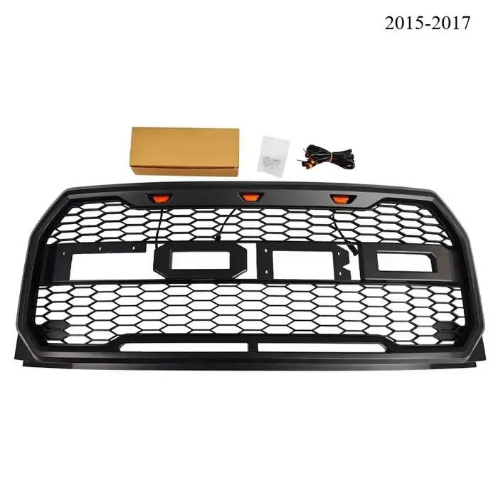 Grille de pare-chocs avant pour Ford F150 2009 2010 2011 2012 2013 2014 2015 2016 2017, grilles de course modifiées, style Raptor, kit carrosserie