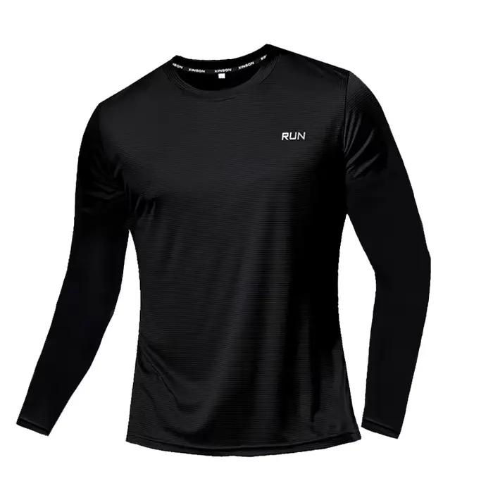 T-shirt de sport noir pour homme, séchage rapide, course à pied, musculation, manches courtes, fitness, coupe oversize, style brésilien