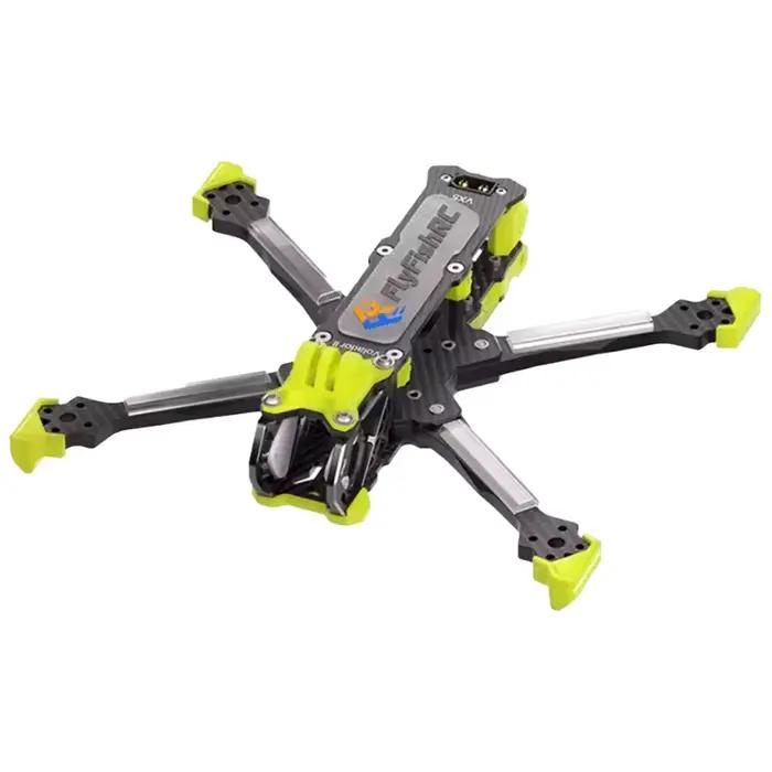 FlyFishRC Volador II VX5 O4 Kit de cadre T700 de forme libre de 5 pouces compatible avec les unités d'air DJI O4 Pro pour drone de course RC