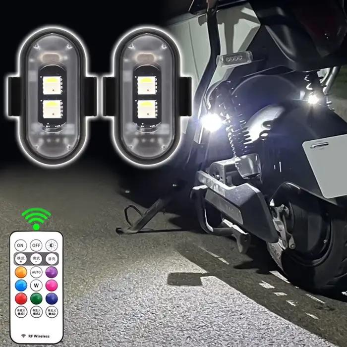 1-6PCS Feux stroboscopiques LED sans fil pour drone
