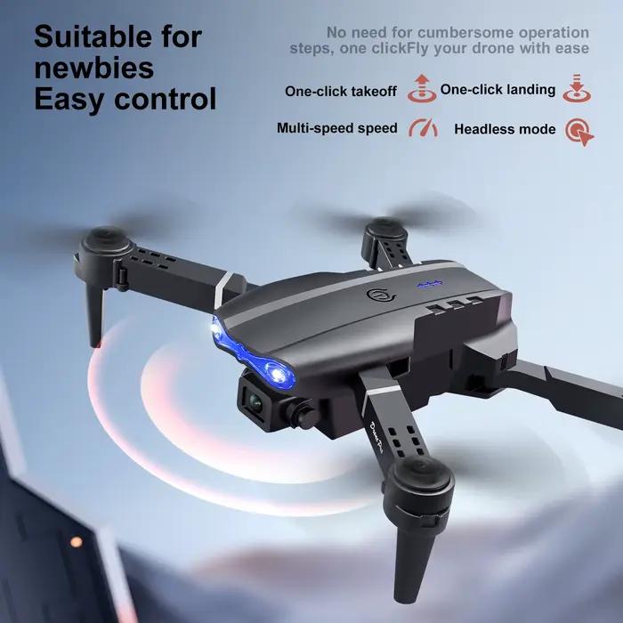 Le plus récent Mini Drone d'éclairage contrôlé par écran E88 E99D 4K 2 caméra flux optique avion télécommandé Mavic Air 2