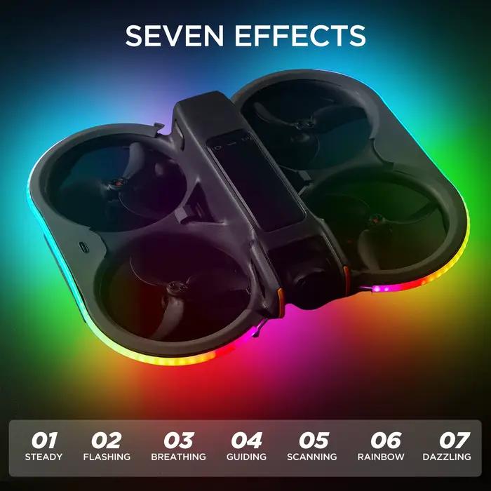 Bande lumineuse LED Vifly avec protections de conduit pour DJI Avata 2