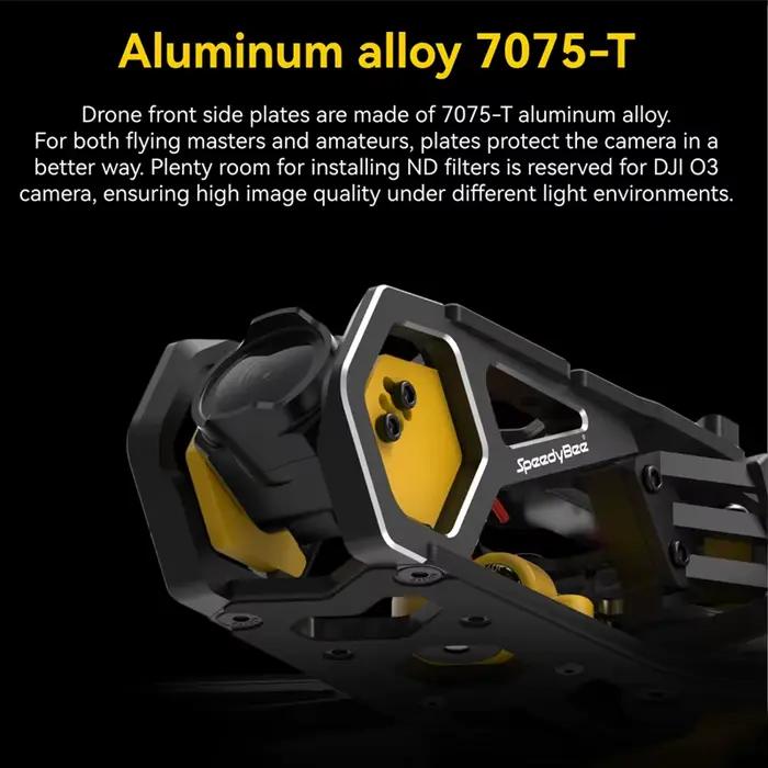 KIT de cadre de drone SpeedyBee Master 5 V2 5 pouces 130 ° FOV pour unité aérienne analogique/O3 VTX/Link RC FPV Racing