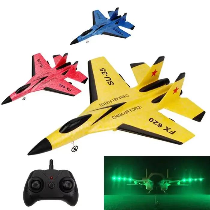Avion RC SU-35 RC planeur à distance envergure Drones radiocommandés avions RTF UAV cadeau de noël pour enfants assemblé modèle volant jouets