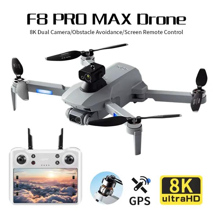 Nouveau F8 PRO MAX GPS Drone professionnel 8K HD double caméra écran d'affichage 5G Wifi FPV