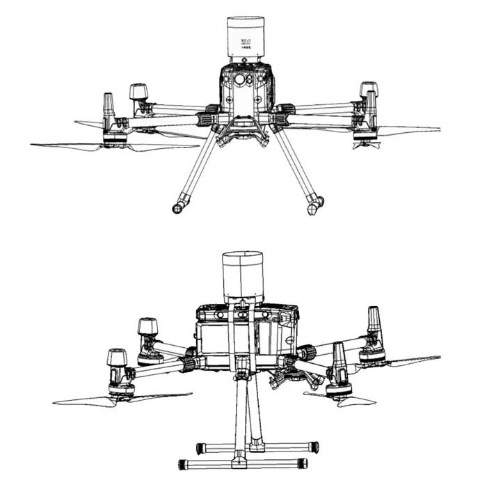 Parachute de drone XAERO pour drones à aile fixe et multirotors