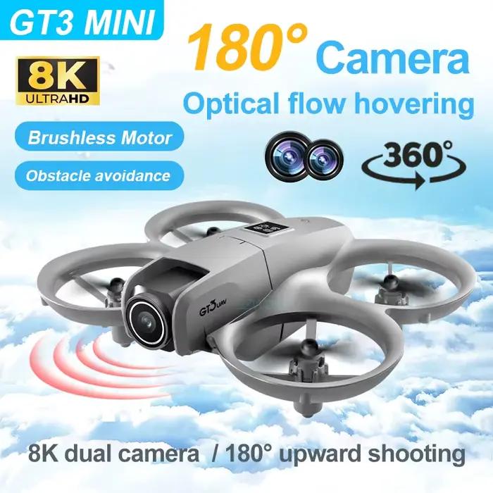 2025 GT3 RC Drone 8K 5G professionnel HD photographie aérienne évitement d'obstacles avion télécommandé double caméra quadrirotor jouet