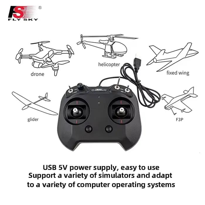 Simulateur de télécommande pour drones et avions 6 canaux 8 canaux avec logiciel de simulation APD Aerofly Reflex XTR50 et plus pour avions RC et drones occasions d'apprentissage et pratique