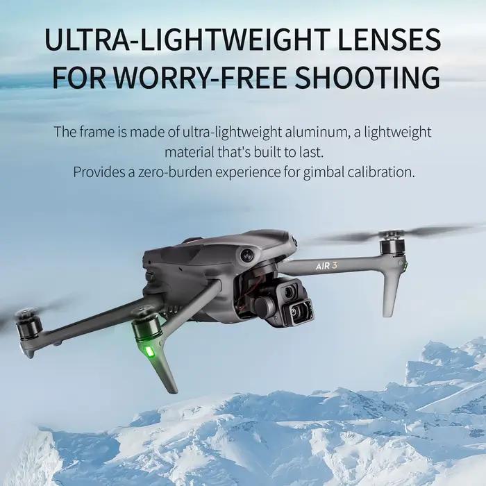 Filtres d'objectif grand angle pour caméra de drone DJI Air 3 – Accessoires de vol pour une portée de prise de vue externe accrue