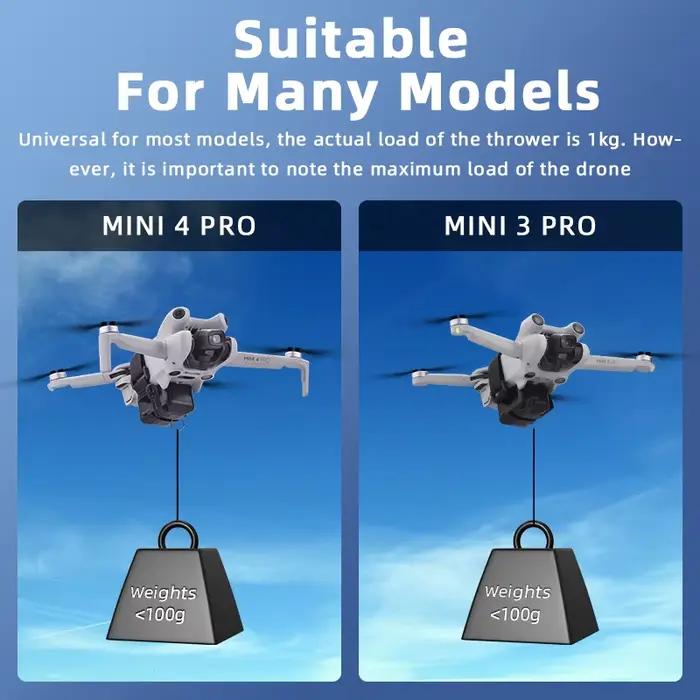 Lanceur de système Airdrop pour Drone DJI Mini 4 Pro/Air 3/Mini 3 Pro/Mavic