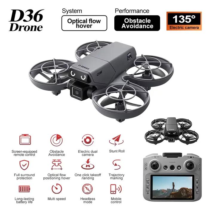 Mini drone aérien D36 avec contrôle d'écran