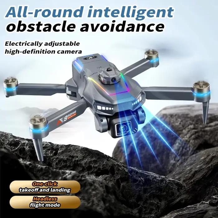 Drone AE19 avec évitement intelligent des obstacles, caméra aérienne haute définition 720p réglable électriquement, flux optique ultra-stable