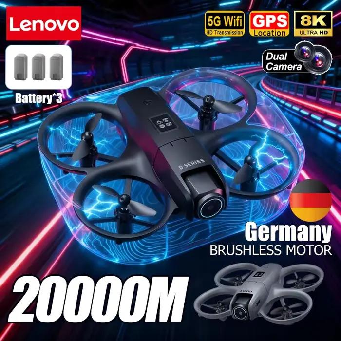 Drone GPS Lenovo D16 8K Aérien HD Professionnel Double Caméra Positionnement par Flux Optique Évitement des Obstacles Moteur Sans Balais Retour GPS
