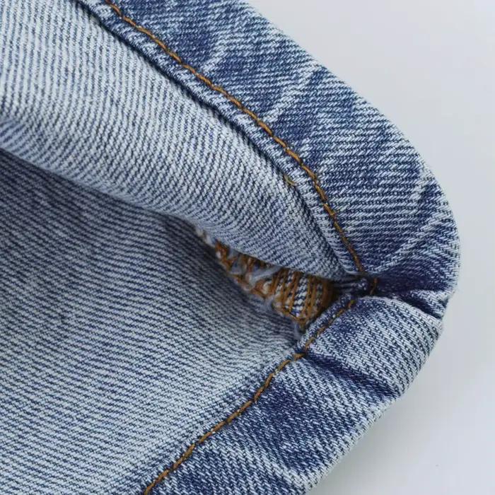Nouvelle Robe Courte en Jean Sexy Printemps 2026 – Vêtement Féminin Transfrontalier Tendance, Jupe Trapèze Taille Haute, Col Rond, Sans Manches