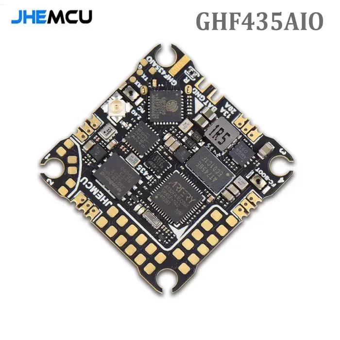 JHEMCU GHF435AIO 20A contrôleur de vol 2-4S avec OSD Baro Blackbox 16 mo GPS intégré ELRS 2.4G CRSF pour Drone RC FPV Freestyle