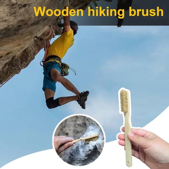 Brosse d'escalade à poils souples, épurateur d'escalade en bois Durable avec poignée ergonomique épaisse pour l'intérieur
