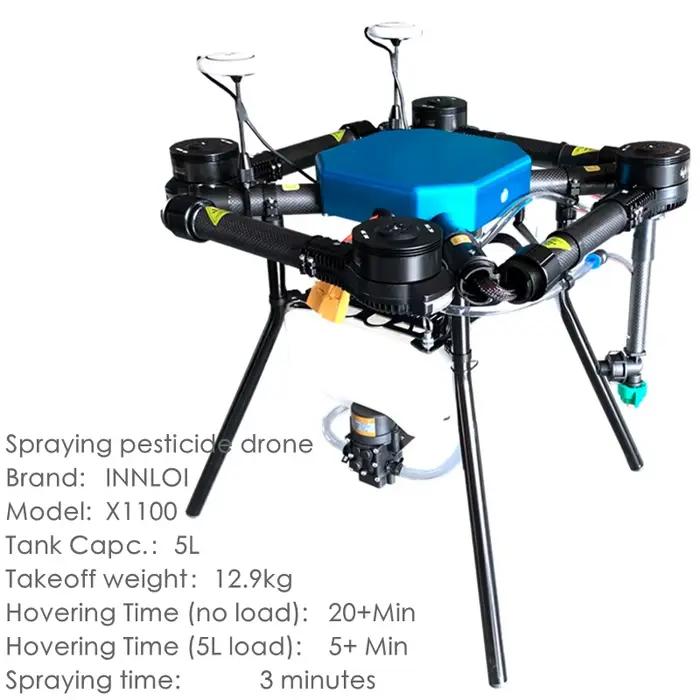 Drone de pulvérisation agricole XAERO X1100 1000 mm 5 L 5 kg