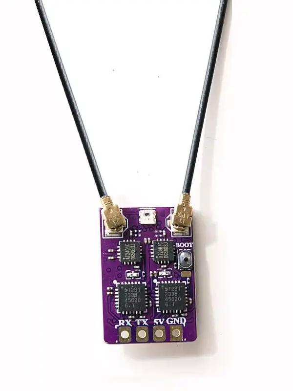 ELRS 2.4G Récepteur de diversité double antenne RX TCXO intégré pour FPV Freestyle Remote RC Racing