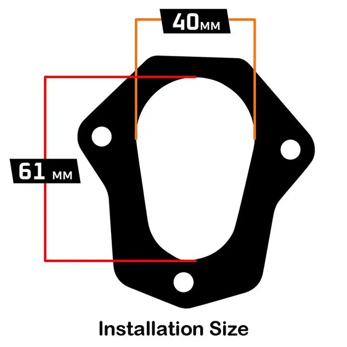 Convient pour Triumph Tiger 900 GT Pro pas rallye 2020-2024 Tiger850 Sport moto support latéral Extension de Base agrandir plaque élargie