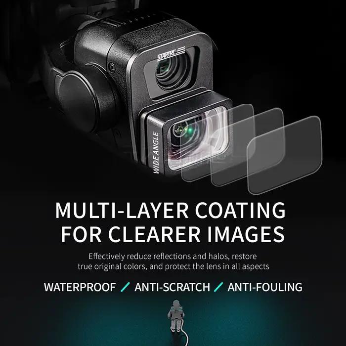 Filtres d'objectif grand angle pour caméra de drone DJI Air 3 – Accessoires de vol pour une portée de prise de vue externe accrue
