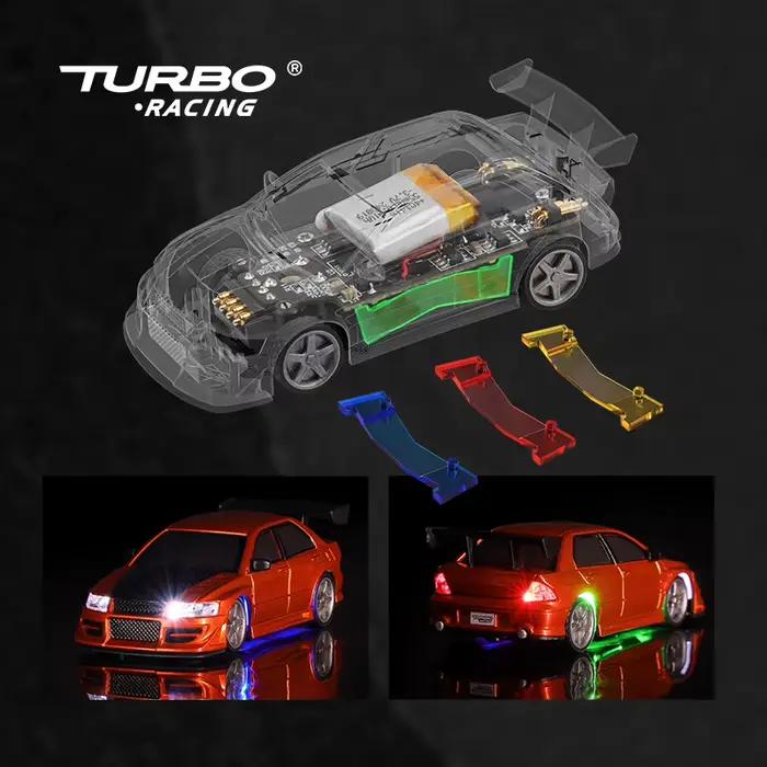 Turbo Racing 1:76 C76 RC voiture entièrement proportionnelle sans jouets électroniques à distance pour enfants et adultes