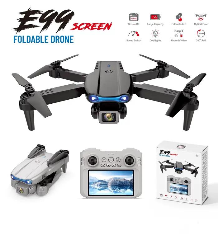 2026 nouveau E99 MAX Drone usine professionnelle 8K HD 4.3 "télécommande Mode sans tête hélicoptère 360 Flip quadrirotor enfant jouet cadeaux