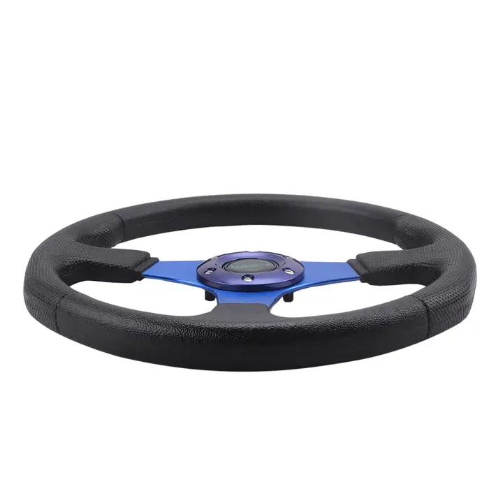RASTP-Car dehors Volant Racing Type Haute Qualité Universel 14 pouces 340MM Aluminium + PU RS-STW017-TP