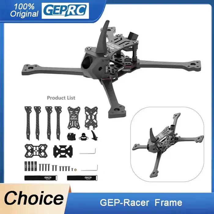 Kit de cadre FPV GEPRC GEP-Racer-Structure X empattement de 5 pouces 208MM Compatible avec HDZero HD VTX pour accès aux outils RC de Drone de course