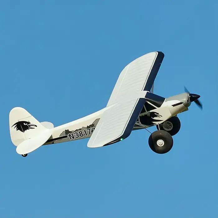 FMSRC RC avion avion 1300MM 1.3M PA-18 J3 Piper Super Cub 3S 5CH avec gyroscope Auto Balance PNP formateur modèle d'avion débutant