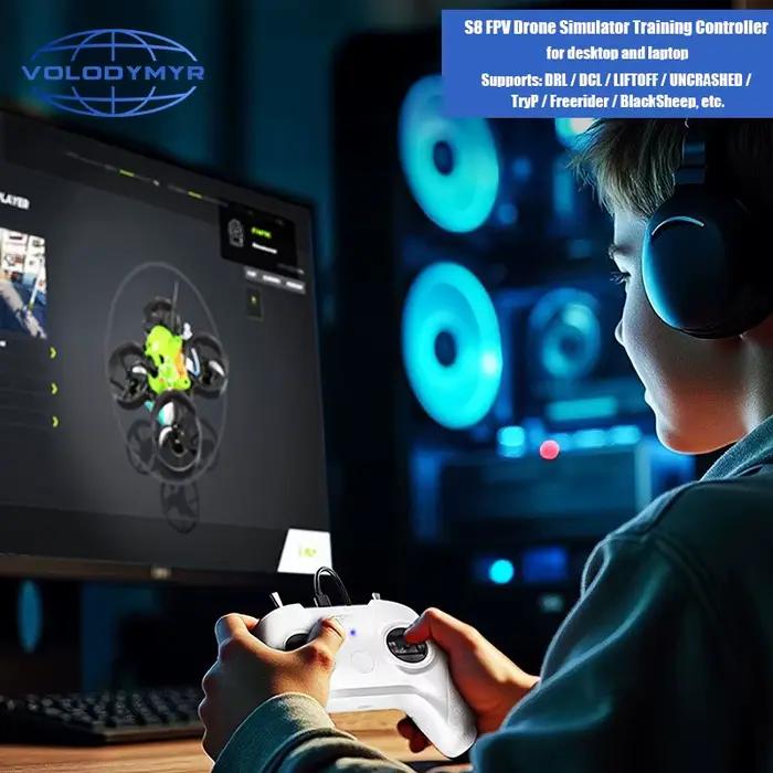 VOLODYMYR S8 simulateur pour Machine de croisement à vapeur logiciel de formation DJI Drone