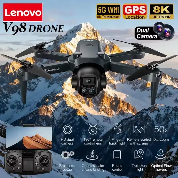Drone Lenovo V98 8K Aérien HD Professionnel à Double Caméra