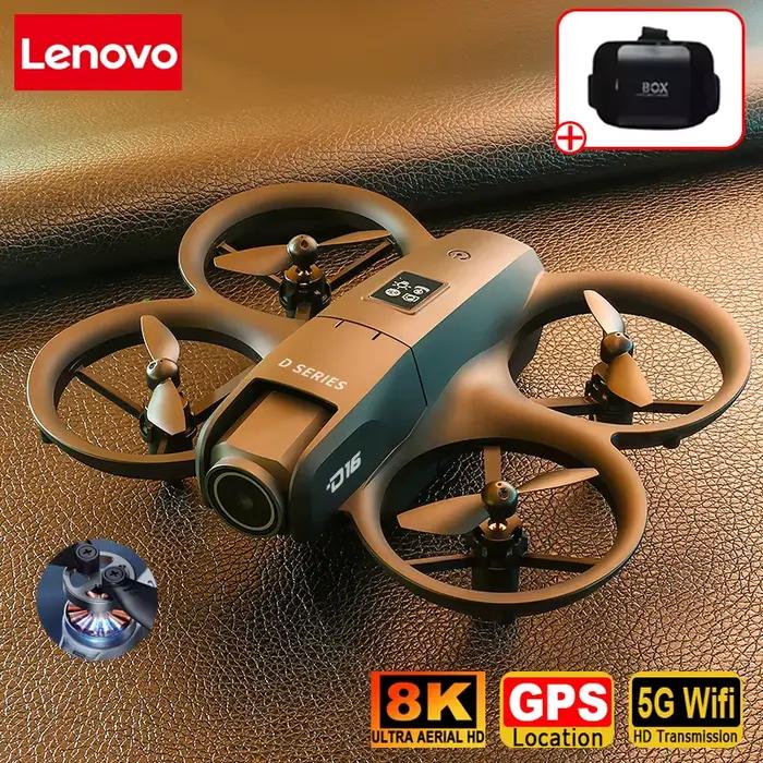 Drone GPS Lenovo D16 8K Aérien HD Professionnel Double Caméra Positionnement par Flux Optique Évitement des Obstacles Moteur Sans Balais Retour GPS