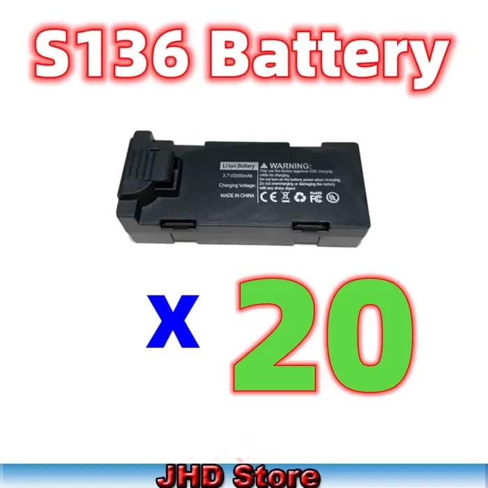 JHD S136 MAX GPS Drone batterie 3.7 v 2000 MAh bras