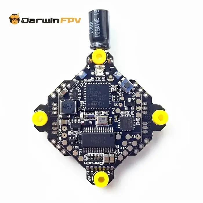 Contrôleur de vol DarwinFPV F411 AIO Whoop Blheli_S Betaflight F4 15A OSD BEC BL_S 1-3S ESC 4-en-1 pour drone FPV de course
