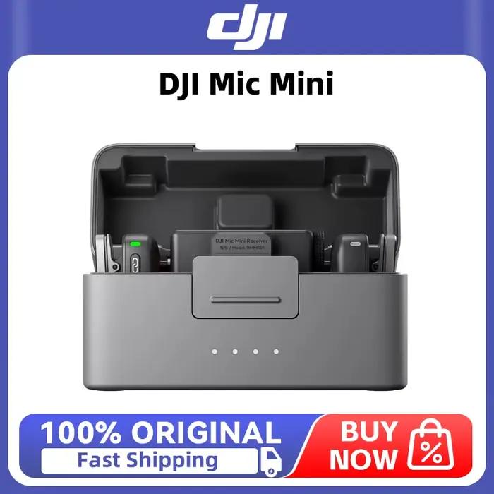 DJI Mic Mini Audio de haute qualité avec Transmission Stable fonctionnement 48 heures avec boîtier suppression Active du bruit à deux niveaux nouveau Original