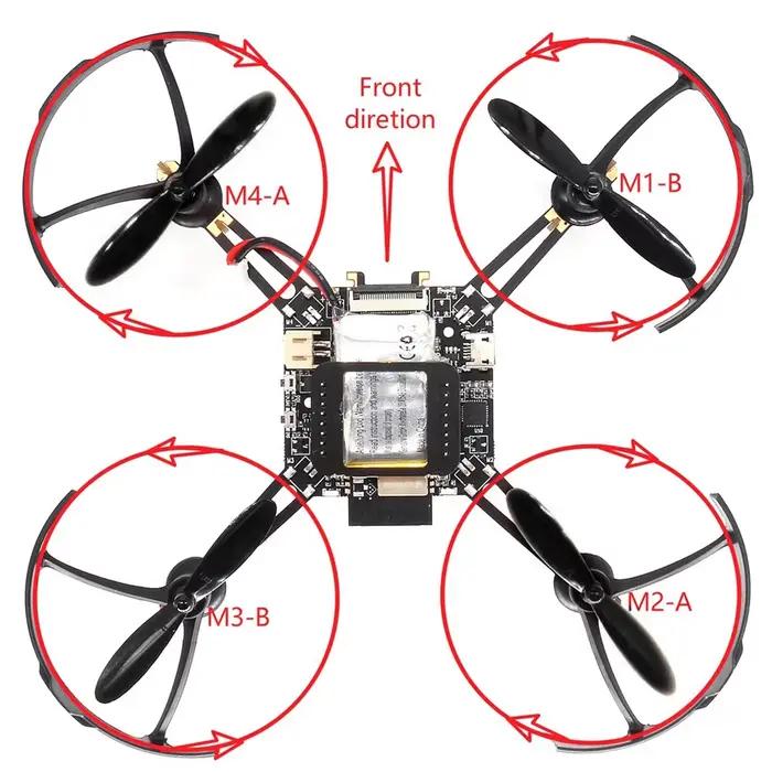 ESP32 contrôle de vol Open Source quadrirotor esp-drone Drone modèle Wifi télécommande Crazyflie RC FPV
