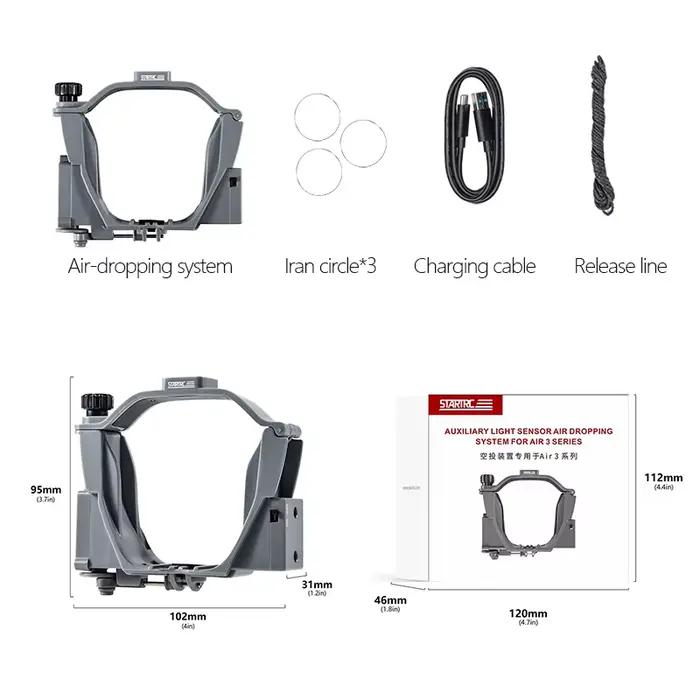 Système de largage aérien amélioré 12KM pour accessoires de drone DJI Air 3S